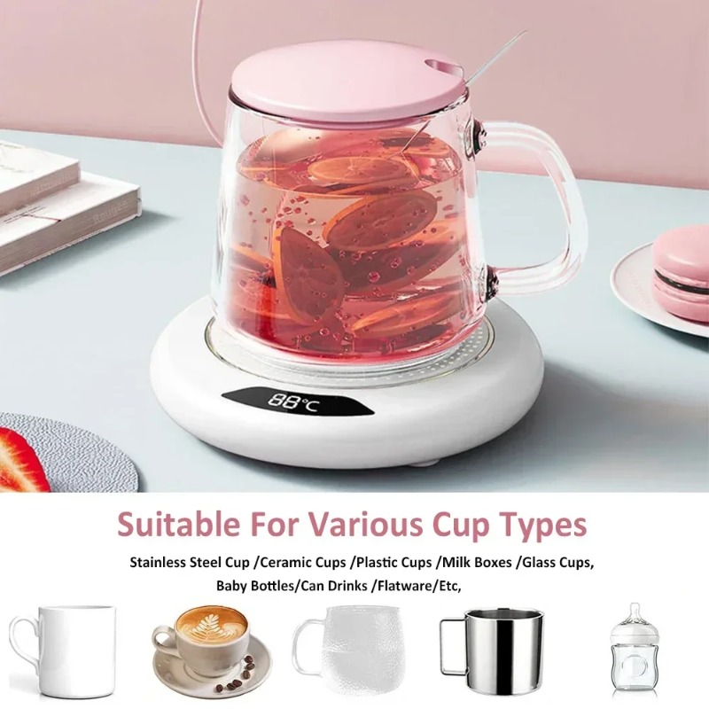 Coffee Tea Warmer - Posavasos Calefactor Inteligente con Temperatura Constante,
