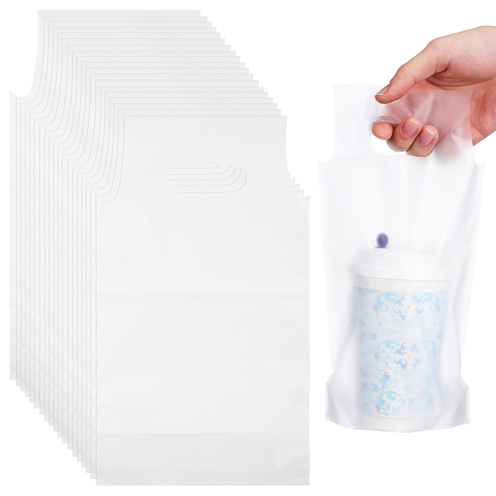 Coffee Tea Milk - 500 Bolsas Versátiles Transparentes para Bebidas