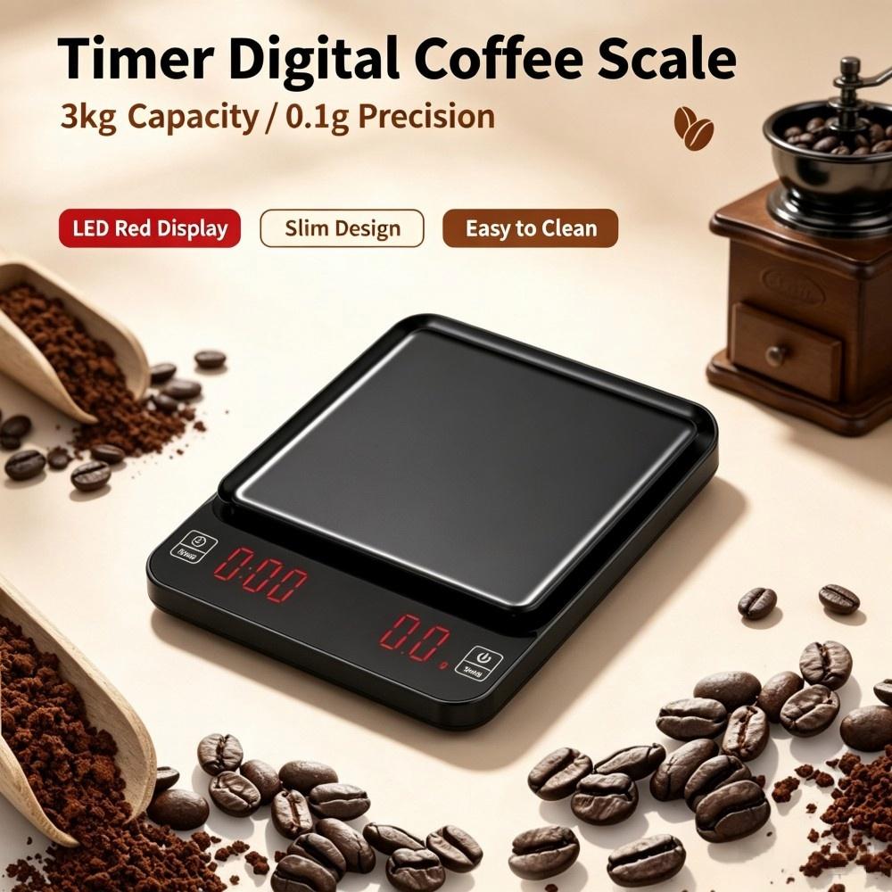Coffee & Tea Maker Machine - Báscula Digital de Alta Precisión para
