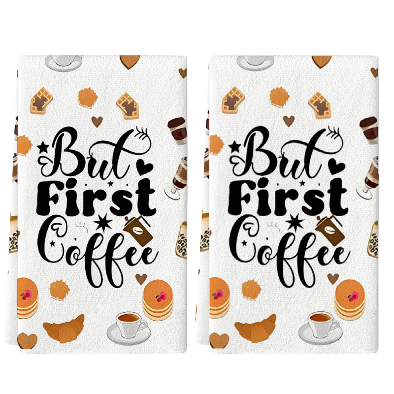 Coffee Tea Good Morning - 2 piezas, paños de cocina Good