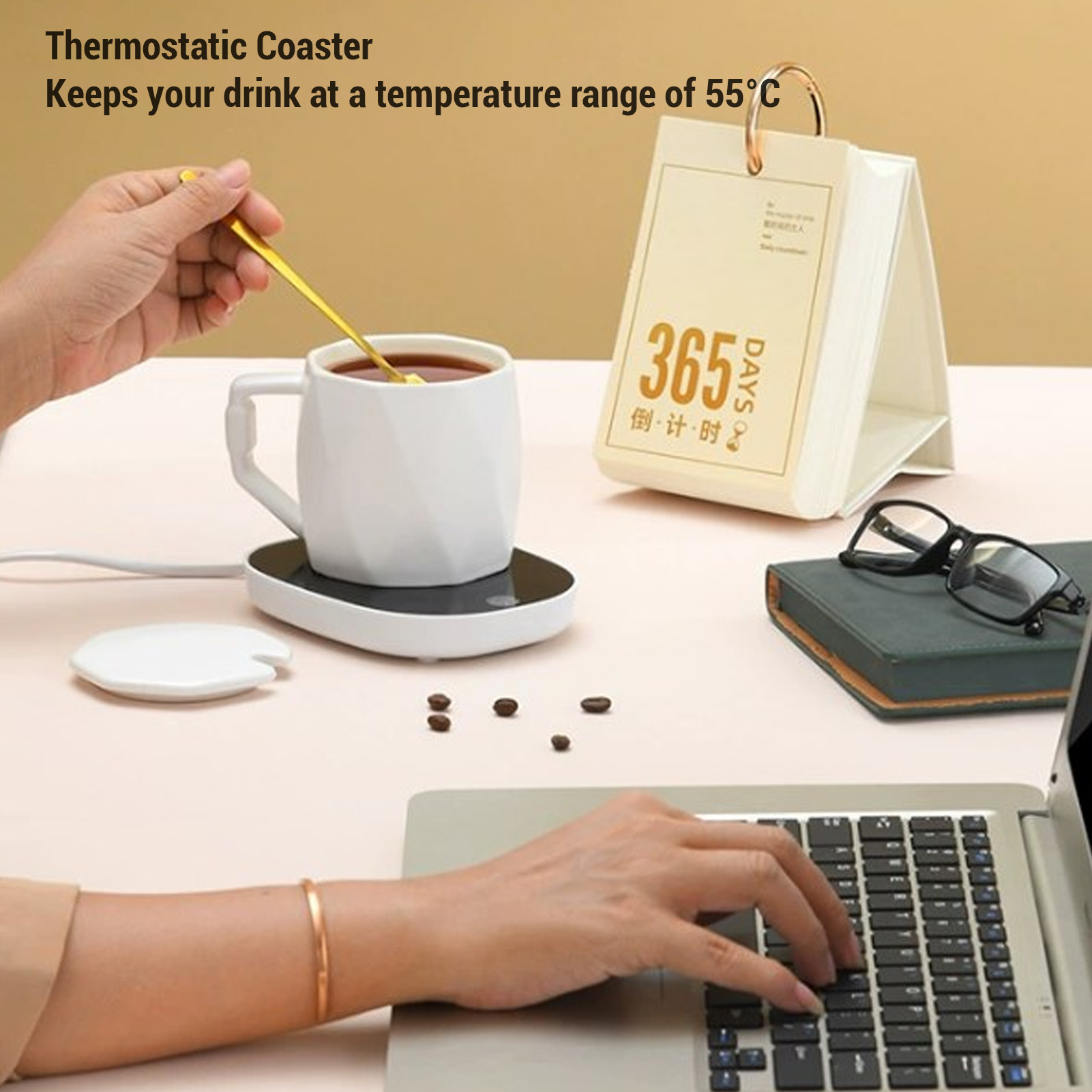 Coffee Tea Warmer - Calentador de tazas 16W Baja Potencia