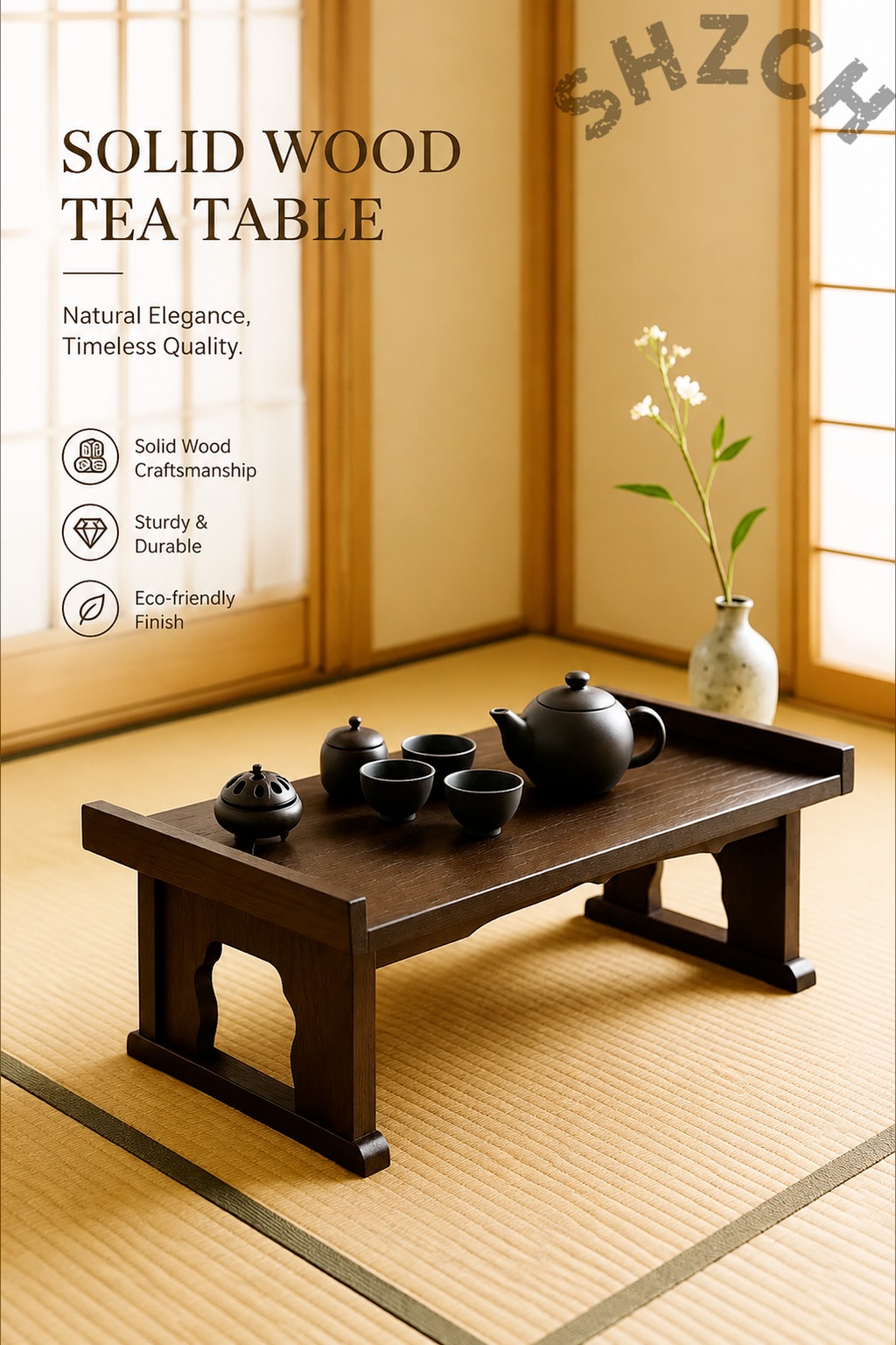 Coffee Or Tea Please - Mesa de Té Plegable de Madera