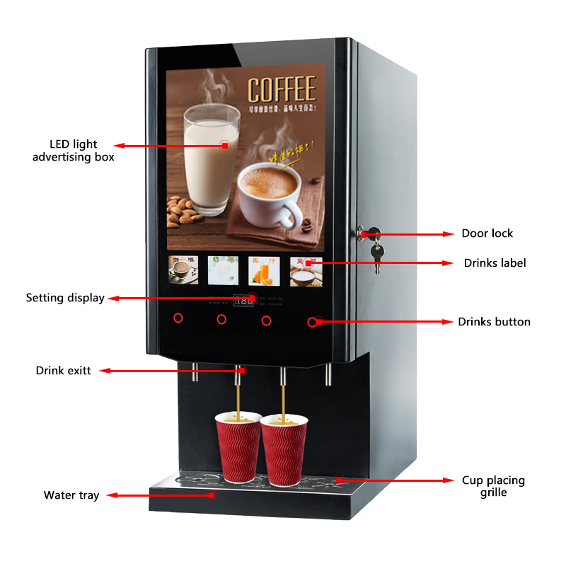 Coffee Tea Hot - Máquina Expendedora de Café Instantáneo Caliente