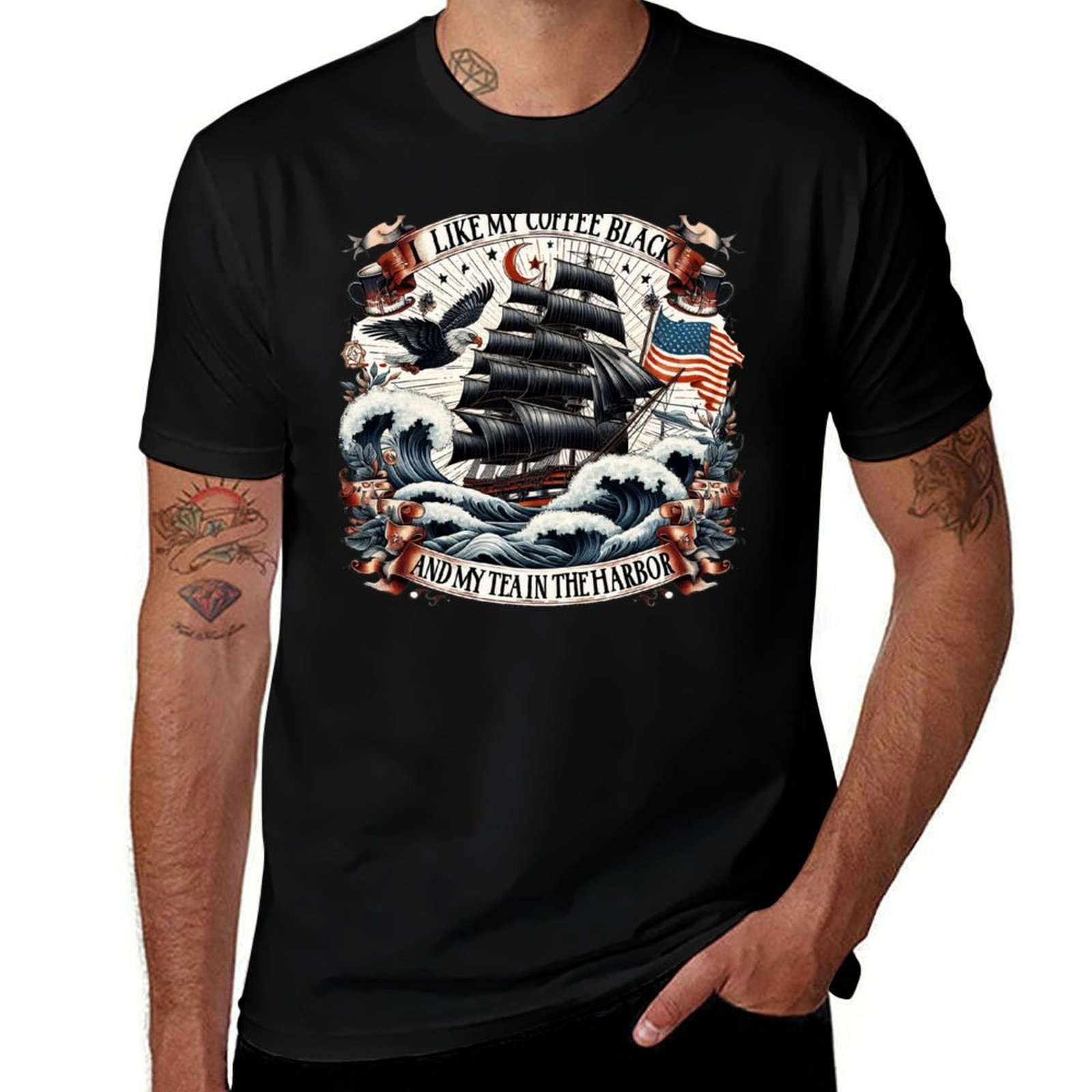 Coffee Tea Quotes Short - Camiseta con citas divertidas de la