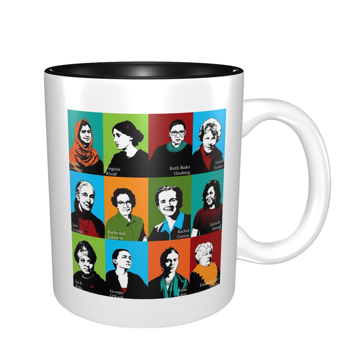 Taza con iconos feministas, ta - Coffee Tea Icon reseña y precio