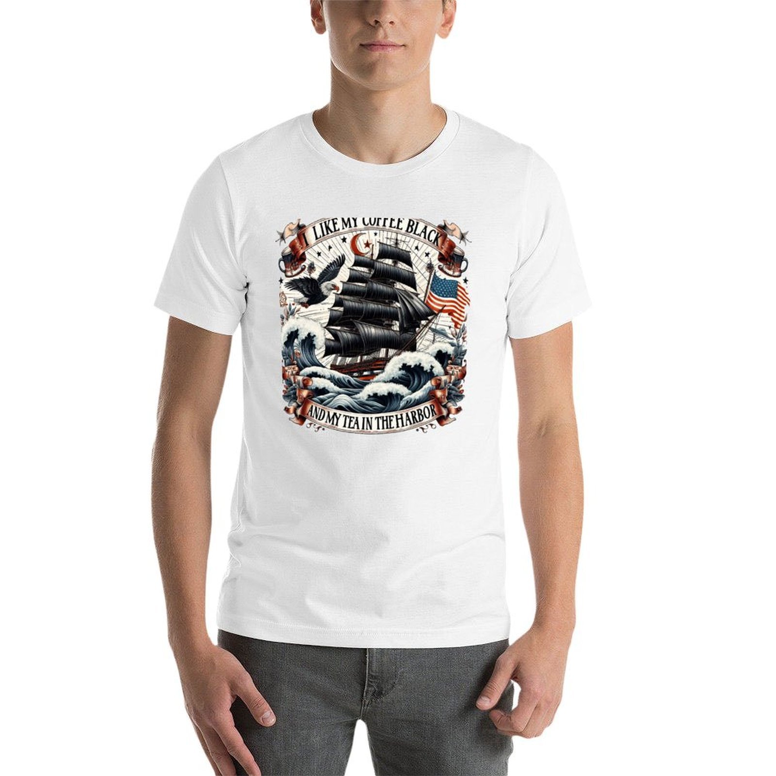 Camiseta de algodón de manga c - Coffee Tea Quotes Short reseña y precio