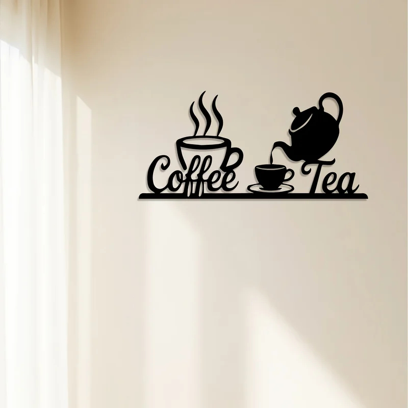 Letrero Decorativo de Pared de - Coffee Tea Icon reseña y precio
