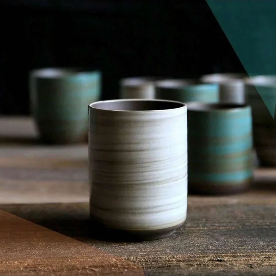 Taza de gres esmaltada craquel - Coffee Tea Uses reseña y precio
