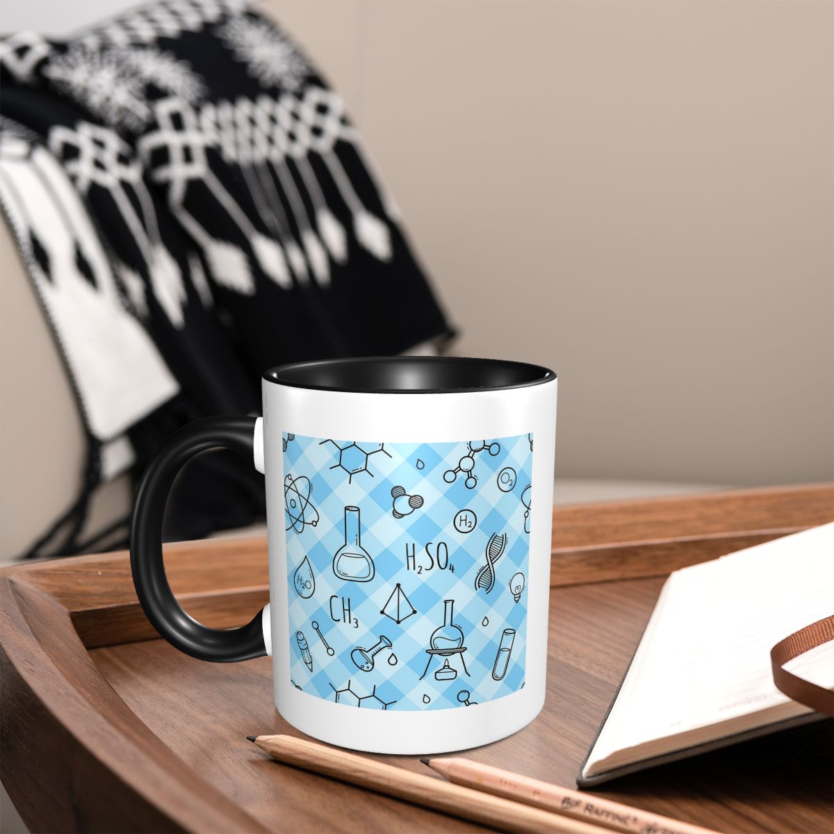Taza con diseño moderno y patr - Coffee Tea Icon reseña y precio